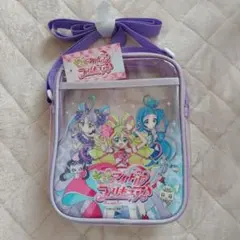 キミとアイドルプリキュア　クリアショルダーバッグ　パープル