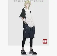 東京卍リベンジャーズ 灰谷竜胆 コスプレ衣装(ウィッグ付き)