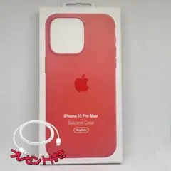 新品-純正互換品-iPhone15promax シリコンケース グアバ