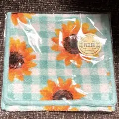 【新品・未使用】フェイラー ヒマワリチェック 完売品 レア ハンカチポーチ
