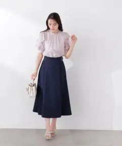 PROPORTION BODY DRESSING サイドベルトフレアスカートのサムネイル