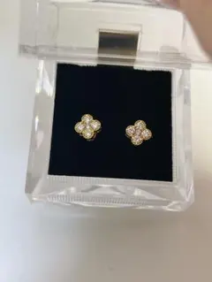 Dialuce 1ct ダイヤモンド クローバー イヤリング ハリーウィンストン 