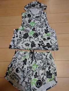 ZUMBA パーカー&短パンセットアップ