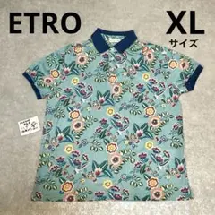 ETRO、長袖ポロシャツ、XLサイズ、花柄総柄のサムネイル