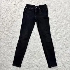 ZARA WOMAN✨ プレミアムデニム スキニー ブラック 34(USA2)