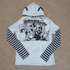 り*ご様 HANGRY&ANGRY 猫耳フード付き 長袖パーカー り*ご様 HANGRY&ANGRY 猫耳フード付き 長袖パーカー - メルカリ