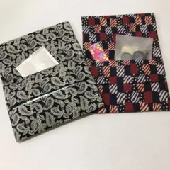 ♦️￼ハンドメイドティッシュケース 2点セット￼