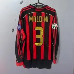 06-07 ACミラン MALDINI 3番 長袖 シャツ マルディーニ