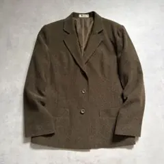 90s vintage テーラードジャケット カーキ ブラウン アメカジ レトロのサムネイル