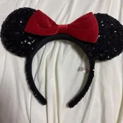 ディズニー ミニー カチューシャ スパンコール