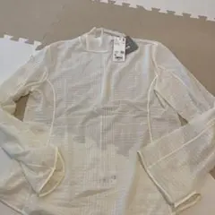【新品】UNIQLO×マメクロゴウチ　メッシュハイネックT ホワイト　XL