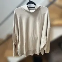 Nylaus ハイネック プルオーバー ベージュ Lサイズ