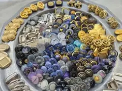 多色装飾ボタンセット100個以上㉞