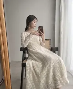 【未使用】完売品✨️Acka. full lace one-piece 美ラインのサムネイル