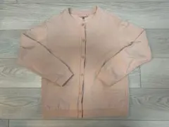 ピンク ボタン付き カーディガン 140サイズ　ユニクロ