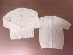 新品　ユニクロ　UNIQLO ケーブルクルーネックカーディガン　ニット