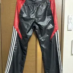[美品]adidas ClimaProof ジャージパンツ 黒/赤