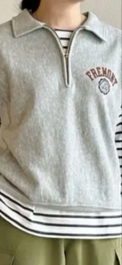 BEAUTY&YOUTH champion ハーフジップ M グレーチャンピオン