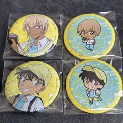 安室透 江戸川コナン 缶バッジ