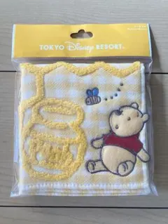 くまのプーさん タオル イエロー チェック柄