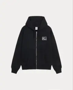 Nike ×stussyブラック ジップアップパーカーM