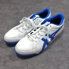 【人気カラー】asics　ゴルフシューズ　トリコロール　スパイクレスのサムネイル