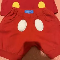 東京ディズニーリゾート ミッキーなりきり 赤 ハーフパンツ 100
