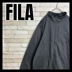 FILA ジャージ トラックジャケット オシャレ ストリート ダークグレー 古着