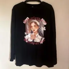 ビッグプリント長袖シャツ シスター