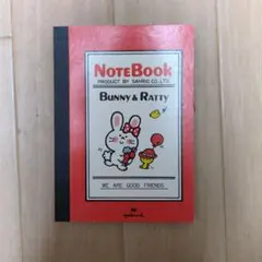 昭和レトロ 未使用品 SANRIO バニー＆ラッティ ミニノート
