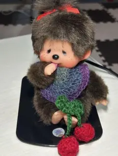 かぎ針編み モンチッチ ぬいぐるみ 手作りスタイ Sサイズ用 ハンドメイド