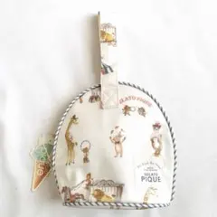 【gelato pipue】新品マルチ保冷ポーチ（レトロサーカス）ジェラートピケ