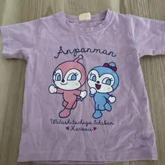 アンパンマン Tシャツ 100サイズ ラベンダー
