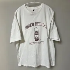 ランタン Tシャツ ホワイト 半袖　アーヴェヴェ　L ビンテージ風デザインのサムネイル