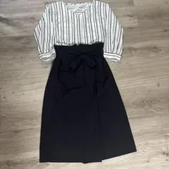 ❣️anysisネイビーストライプトップスサイズ2美品