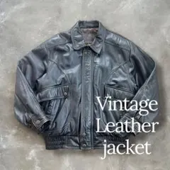 ボンバージャケット レザー