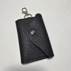 ブラック 合成皮革 キーケース