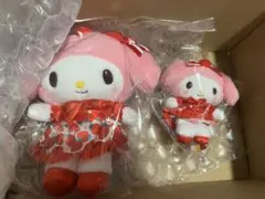 マイメロディ ぬいぐるみ　マスコットホルダー　（いちご新聞50周年）