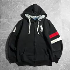 Polo Ralph Lauren 90s ジップパーカー ビッグポニー！短丈 - メルカリ