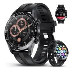 スマートウォッチ 時計 大容量 防水 防塵 Bluetooth 1.53インチ