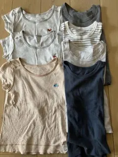 無印　キッズ　肌着　半袖　セット
