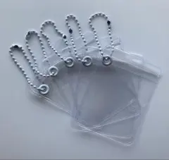 キャンディバッグ5枚6㎝×8㎝【ホワイト】チェーンボール付き