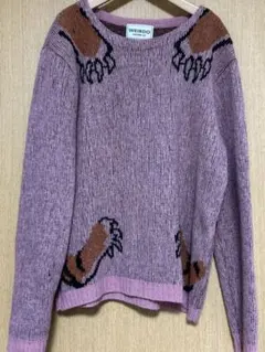 WEIRDO ウィアード ニットセーター Lピンク 虎