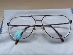当時定価3.5万位廃番 LANVINオーバル調 メガネ VINTAGE ランバン 