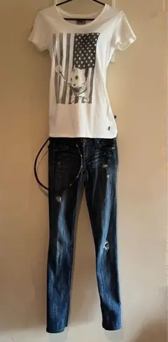 【激レア・超美品】2000sロックandリパブリック　スキーニーデニム 23のサムネイル