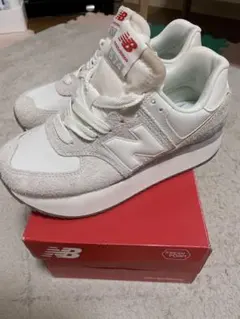 New Balance WL574ZQD 24.5cm ホワイト