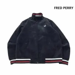 FRED PERRY コーデュロイスイングトッ プブルゾンロゴ刺繍 黒M