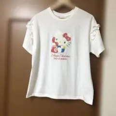 ハローキティ フリル付き半袖Tシャツ 新品