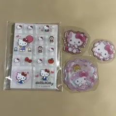 ハローキティ ミニタイルシール　すりガラス風シール　おすそ分け