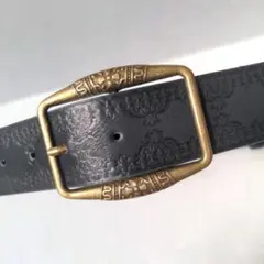 ウエスタンベルト ブラック ヴィンテージ アメカジ アンティーク調 Y2K 黒